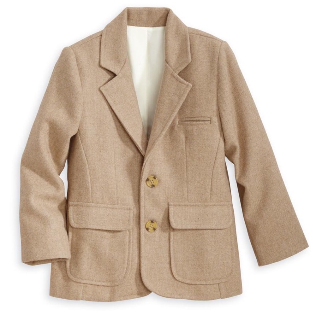 Bella Bliss Boys camel wool blazer size 7